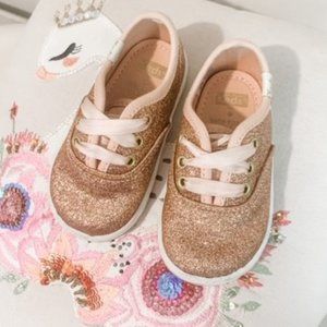 Keds Kate Spade Champion Glitter Rose Gold 4M
